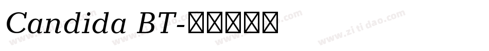 Candida BT字体转换